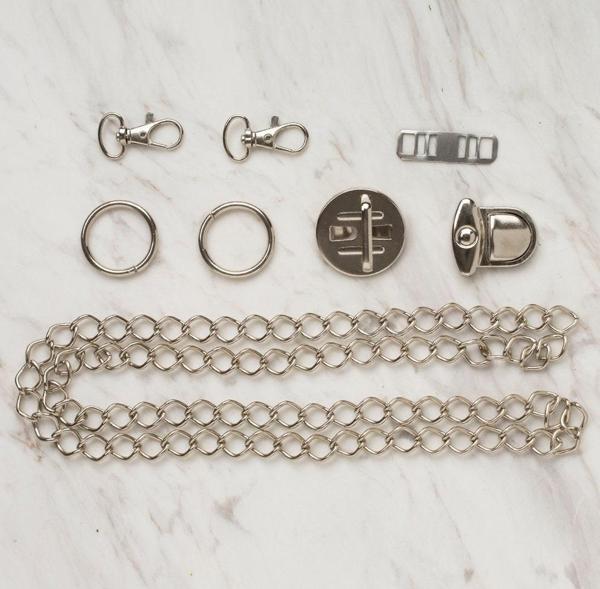  Çanta Aksesuar Seti Gümüş - Image 1