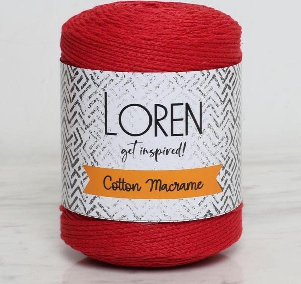  Cotton Macrame Kırmızı - R095 - 34374 - Image 1