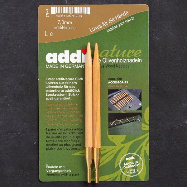 Addi Nature Olive Wood Click 7mm 13cm Misinalı Şiş - Image 1
