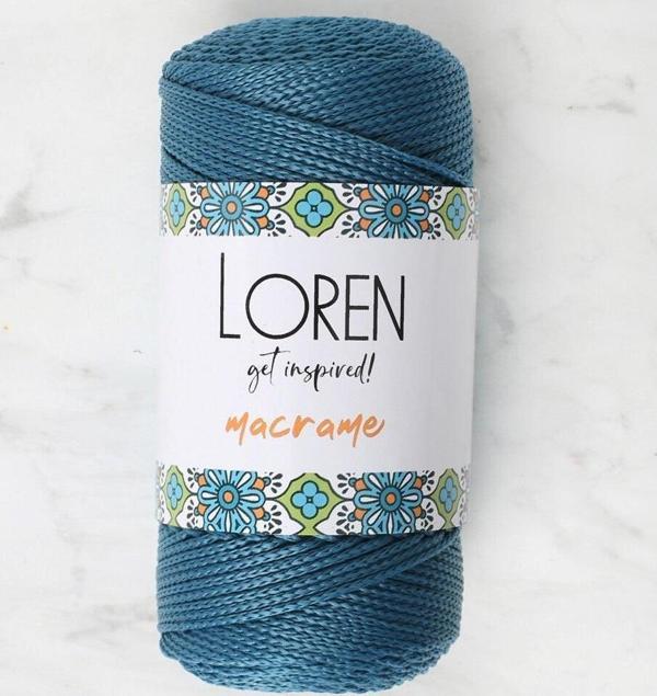  Macrame Petrol Mavisi El Örgü İpi - RM 0238 - 34356 - Image 1