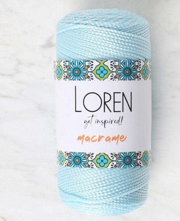  Macrame Bebe Mavi El Örgü İpi - RM 0221 - 34354 - Image 1