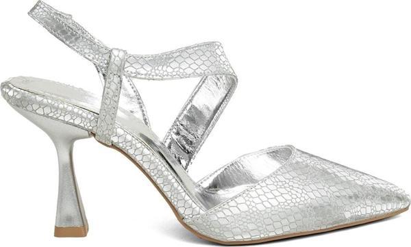 Miss Park Moda Pm520 K610/3 Kadın Abiye Ayakkabı Gümüş - Image 1