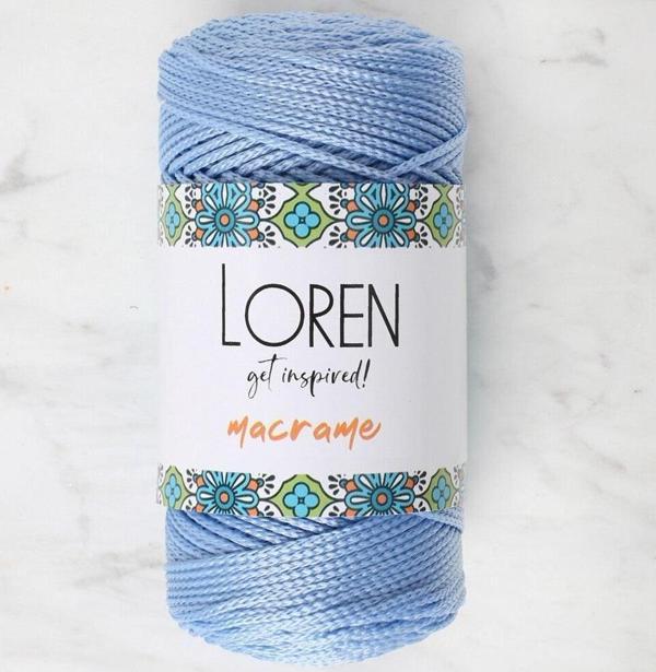  Macrame Mavi El Örgü İpi - RM 0220 - 34350 - Image 1