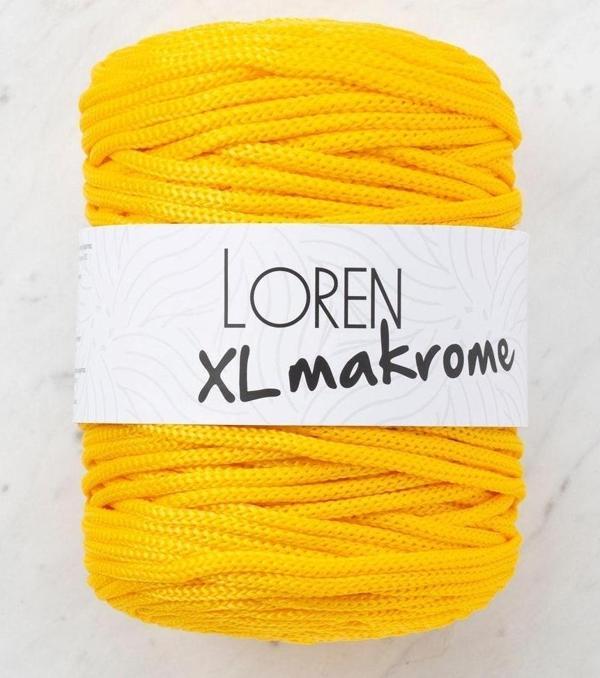  XL Makrome Sarı El Örgü İpi - R002 - 33703 - Image 1