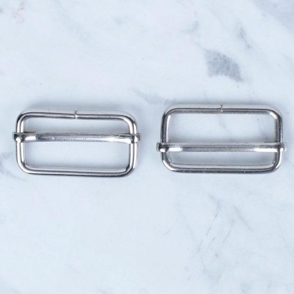  Gümüş Metal Toka Sürgülü 2 li Paket - Image 1