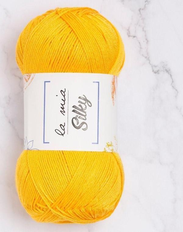 La Mia Silky Hardal Sarı El Örgü İpi - L003 - 33673 - Image 1