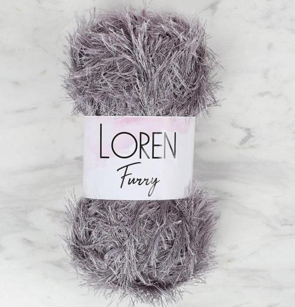  Furry Koyu Gri El Örgü İpi - RF036 - 34056 - Image 1
