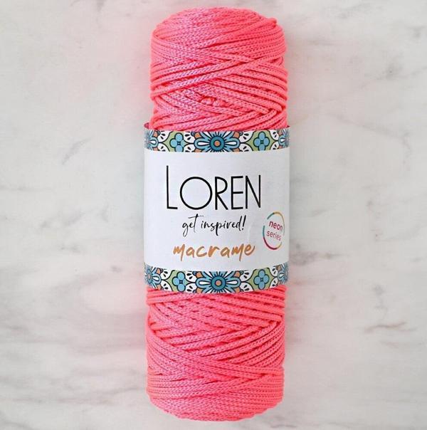  Macrame Neon Pembe El Örgü İpi - L116 - Image 1