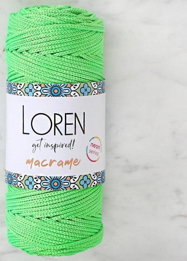  Macrame Neon Yeşil El Örgü İpi - L115 - Image 1