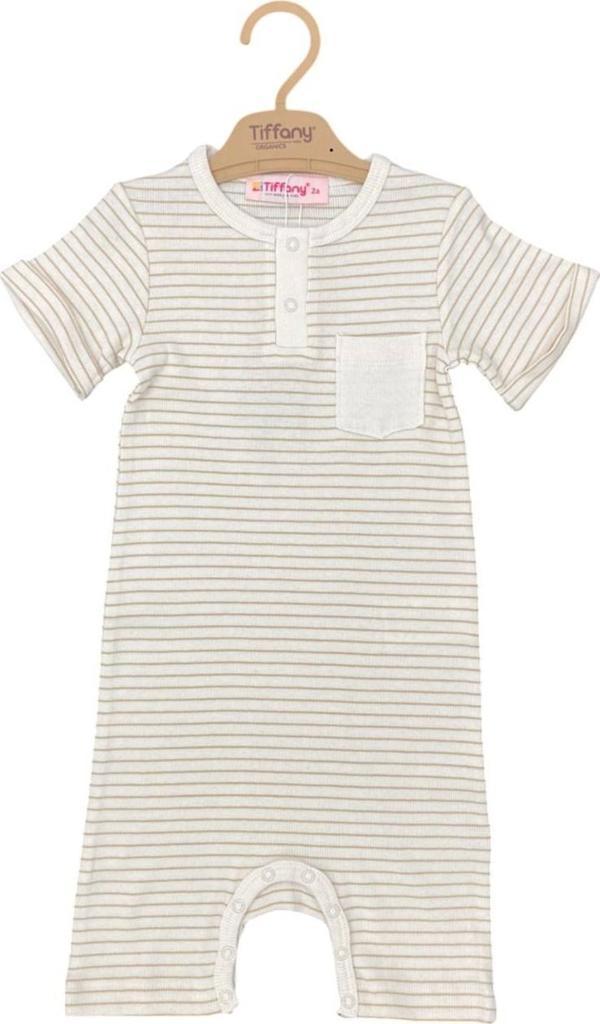 Tiffany Baby Organik Theme Yarım Kol Paçalı Rompy 88008 - Image 1