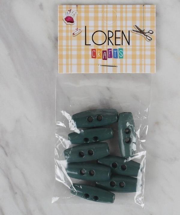  Crafts yeşil 8 li çoban düğmesi - 65 - Image 1