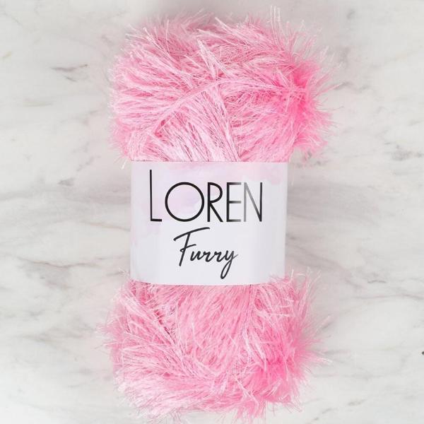  Furry Pembe El Örgü İpi - RF014 - 34049 - Image 1