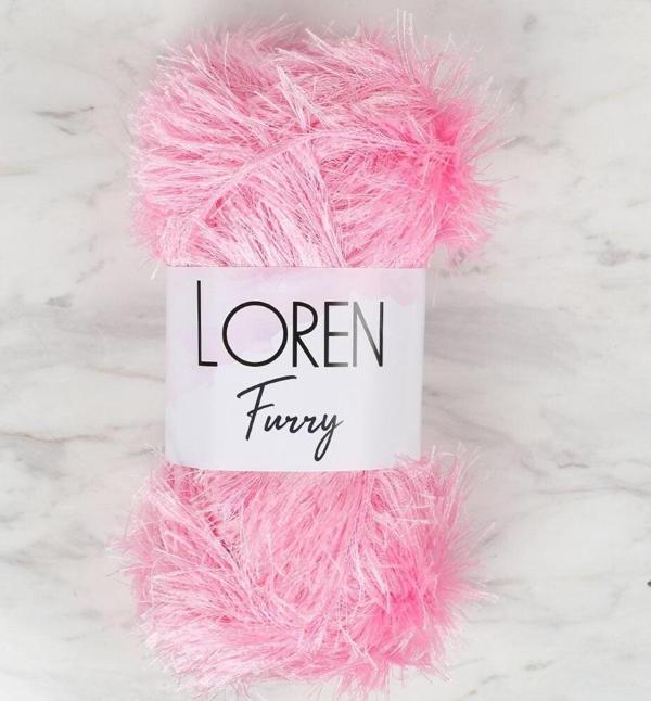  Furry Pembe El Örgü İpi - RF014 - 34049 - Image 1