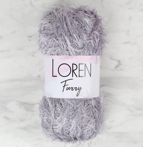  Furry Gri El Örgü İpi - RF006 - 34045 - Image 1