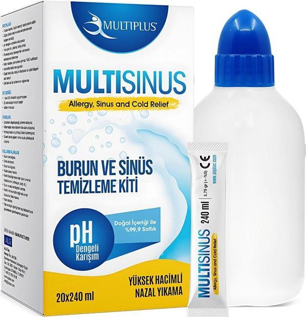 Multiplus Multisinus Burun Ve Sinüs Temizleme Kiti X 20 Saşe - Image 1
