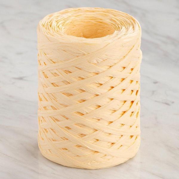  Natural Raffia 90 gr Sarı Kağıt İp - 4 - Image 1