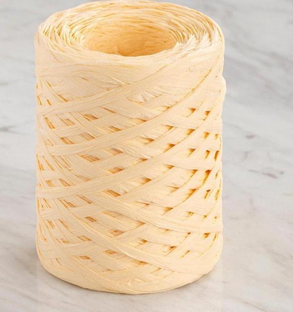  Natural Raffia 90 gr Sarı Kağıt İp - 4 - Image 1
