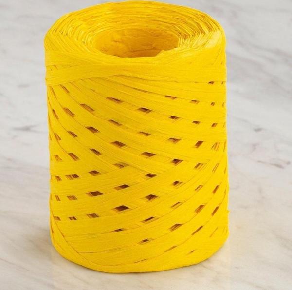  Natural Raffia 90 gr Sarı Kağıt İp - 9 - Image 1