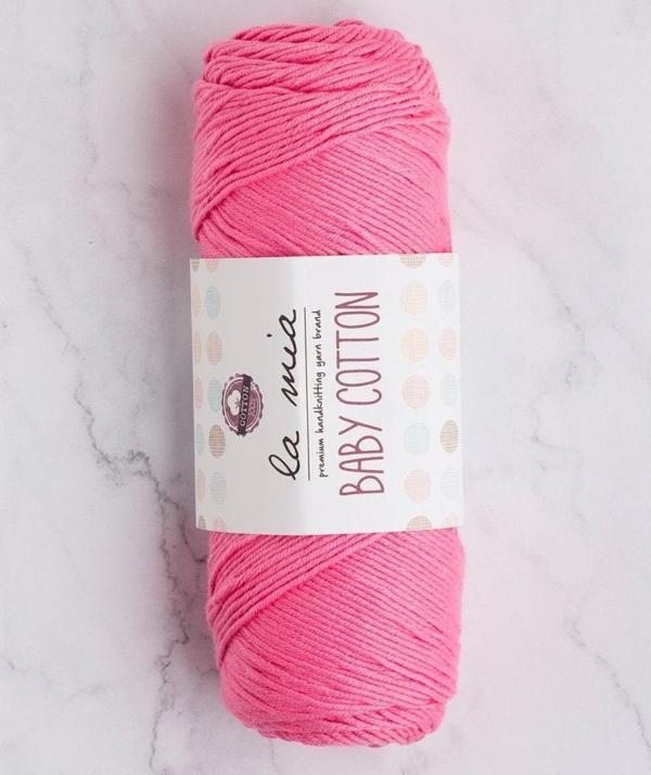 La Mia Baby Cotton Pembe El Örgü İpi - L046 - 33645 - Image 1