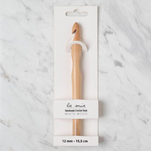 La Mia Whitewood 12 mm 15.5 cm Ahşap Yün Tığ - Image 1