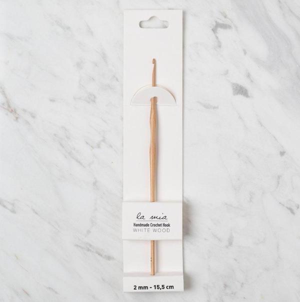 La Mia Whitewood 2 mm 15.5 cm Ahşap Yün Tığ - Image 1