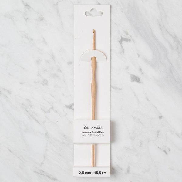 La Mia Whitewood 2.5 mm 15.5 cm Ahşap Yün Tığ - Image 1