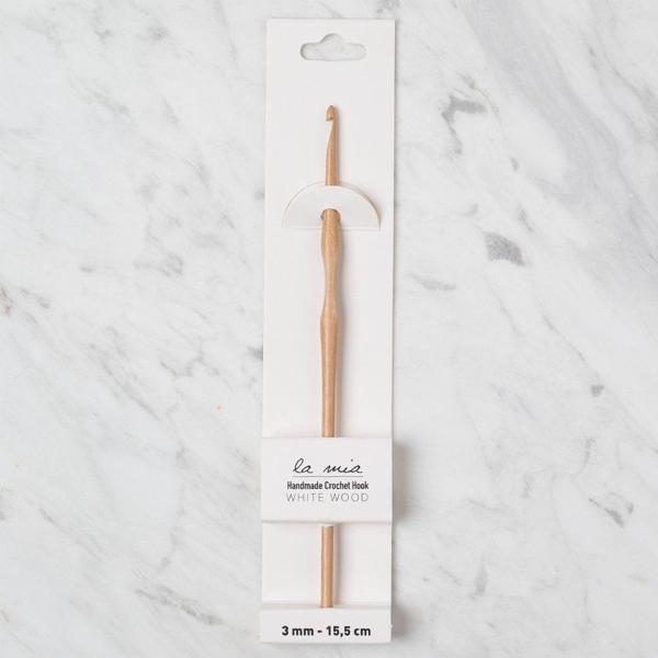 La Mia Whitewood 3 mm 15.5 cm Ahşap Yün Tığ - Image 1