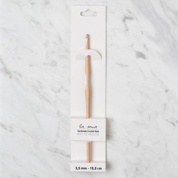 La Mia Whitewood 3.5 mm 15.5 cm Ahşap Yün Tığ - Image 1