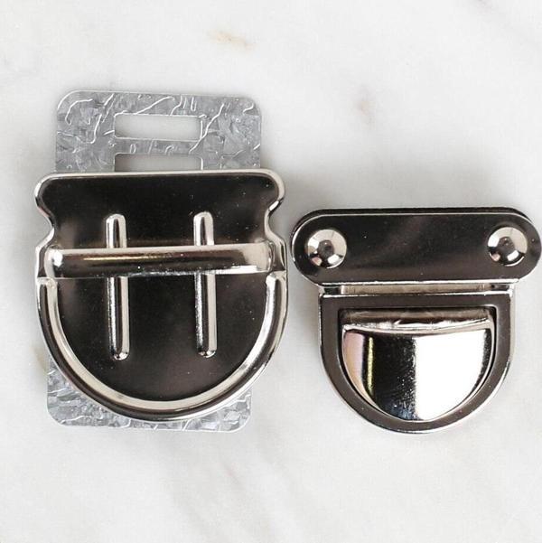  Metal Çanta Kilidi Gümüş - Image 1