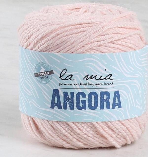 La Mia Angora Pudra Pembe El Örgü İpi - L185 - 34012 - Image 1