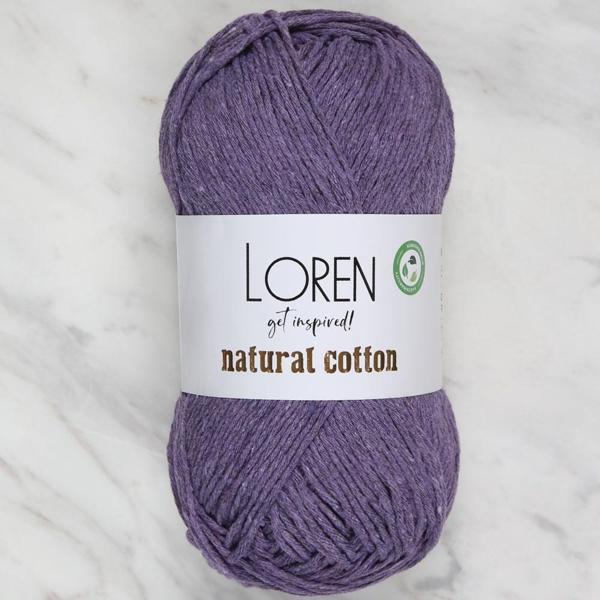  Natural Cotton Mor El Örgü İpi - R093 - Image 1