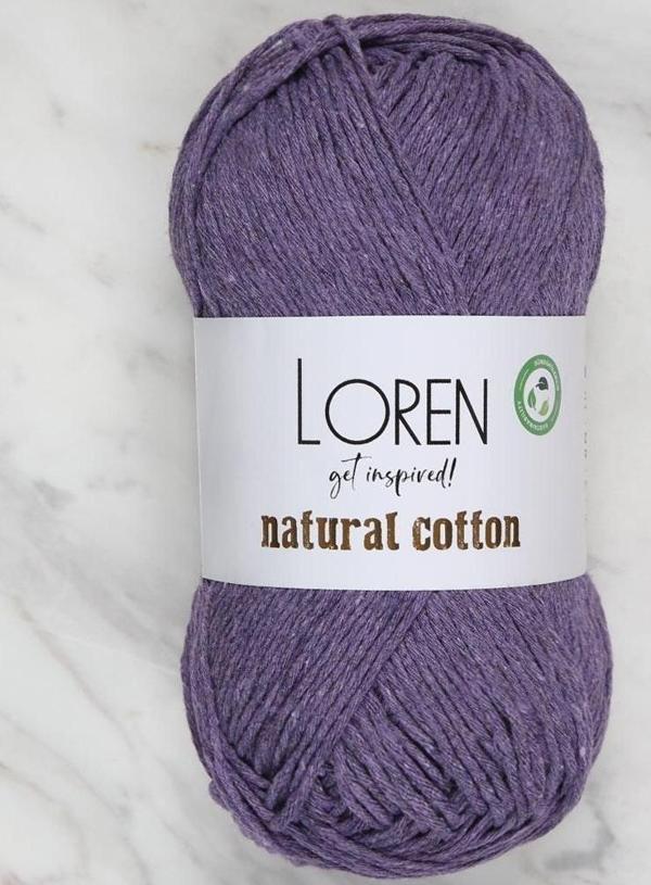  Natural Cotton Mor El Örgü İpi - R093 - Image 1