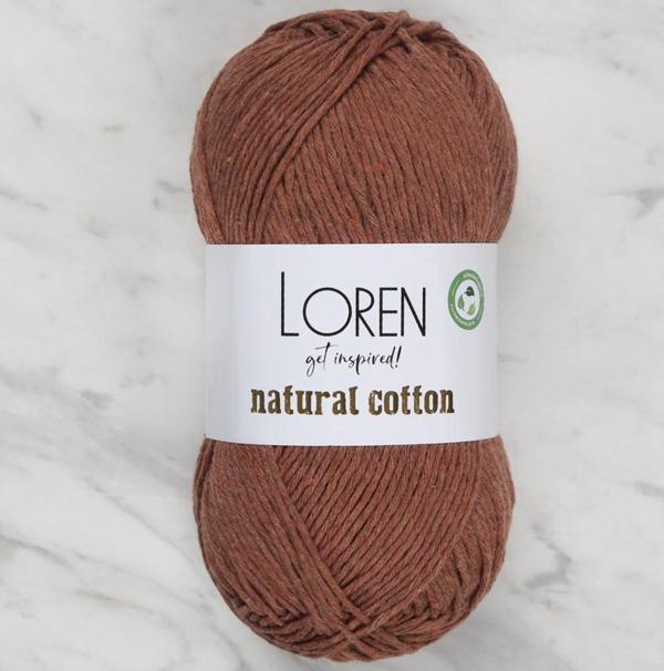  Natural Cotton Tarçın El Örgü İpi - R072 - Image 1
