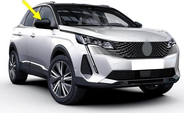 Peugeot 3008 2021-2023 Sağ Dış Dikiz Aynası Üst Kapağı - Image 1