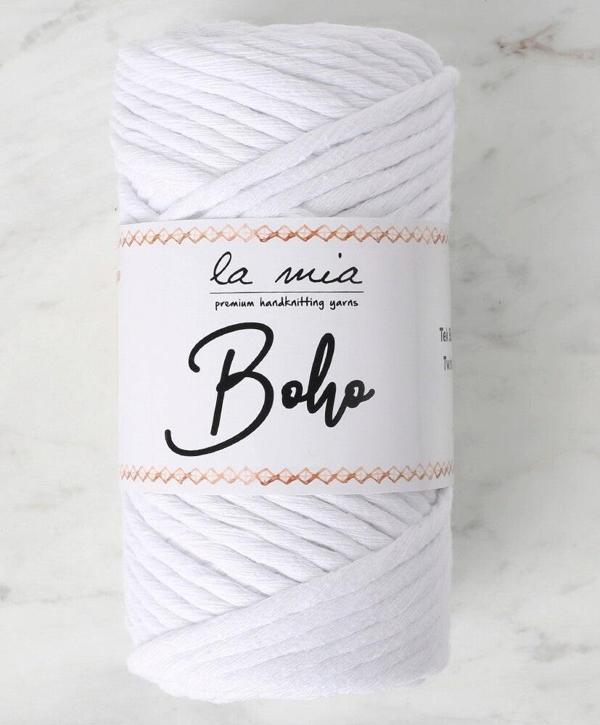 La Mia Boho Beyaz Büküm Makrome İpi - L001 - 33994 - Image 1