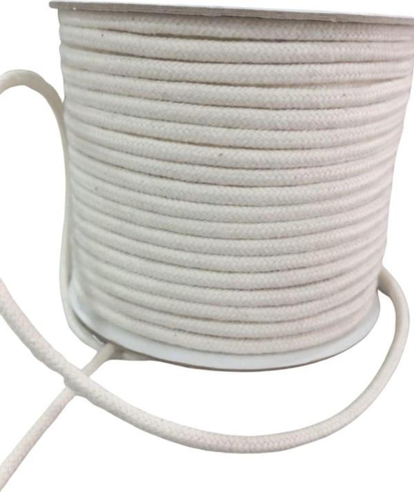Bağcık İpi Pamuk 1 cm Krem 1 Metre - Image 1