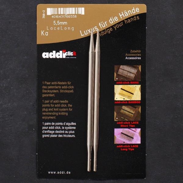 Addi Click Lace 5,5mm Değiştirilebilir Uzun Uçlu D - Image 1