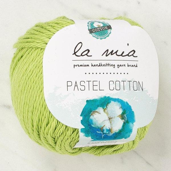 La Mia Pastel Cotton Fıstık Yeşili El Örgü İpi - L186 - 33960 - Image 1