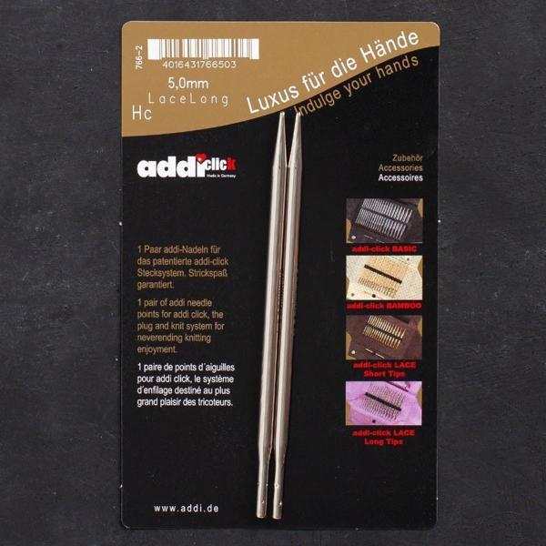 Addi Click Lace 5mm Değiştirilebilir Uzun Uçlu Dan - Image 1