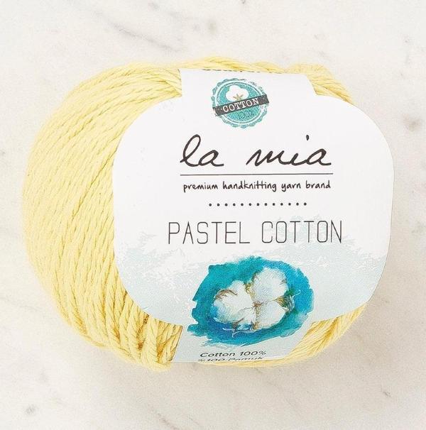 La Mia Pastel Cotton Sarı El Örgü İpi - L183 - 33959 - Image 1