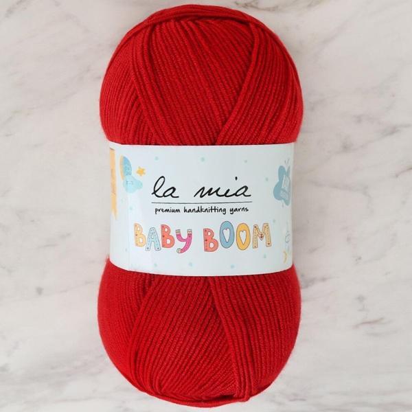 La Mia Baby Boom Koyu Kırmızı El Örgü İpi - 136 - 34266 - Image 1