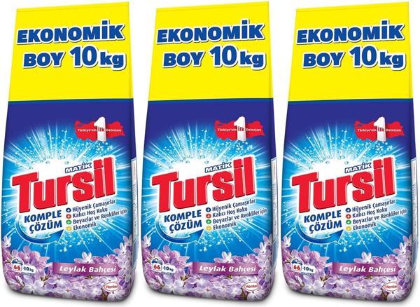 Tursil Matik Toz Çamaşır Deterjanı 30KG Leylak Bahçesi (3PK*10) (198 Yıkama) - Image 1