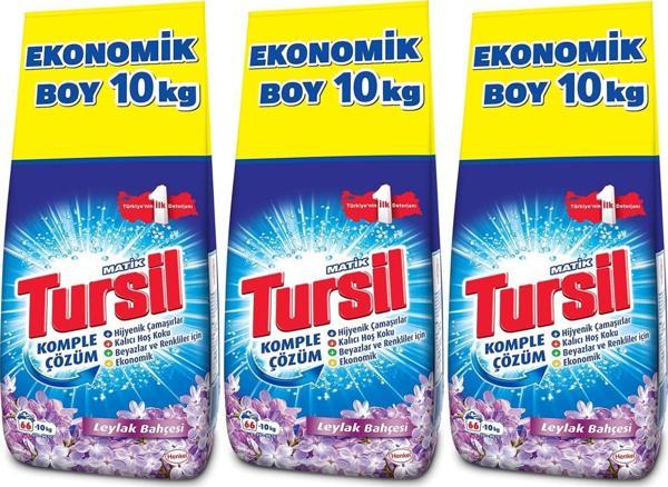 Tursil Matik Toz Çamaşır Deterjanı 30KG Leylak Bahçesi (3PK*10) (198 Yıkama) - Image 1