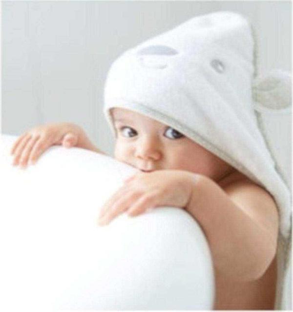 Mothercare Beyaz  Pamuklu Bebek Havlu Kundak ayıcık - Image 1