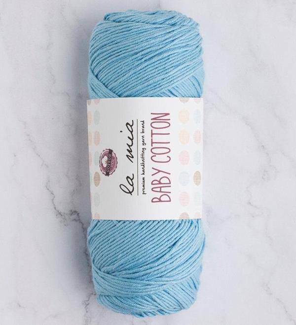 La Mia Baby Cotton Mavi El Örgü İpi - L041 - 33640 - Image 1
