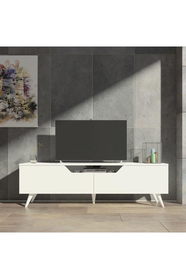 Yeti Mobilya Luzon Tv Sehpası Tv Ünitesi Beyaz - Image 1