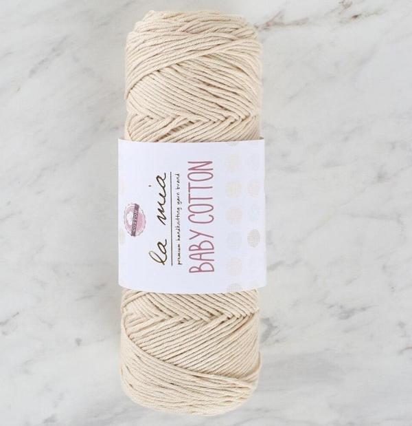 La Mia Baby Cotton Krem El Örgü İpi - L002 - 33636 - Image 1