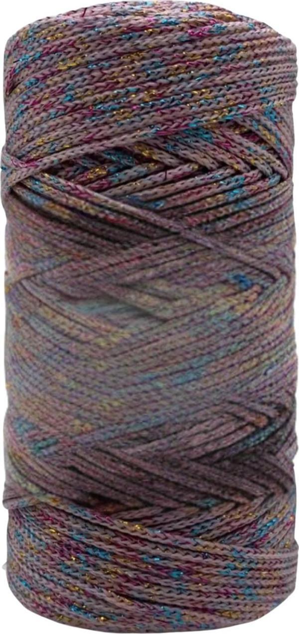 Makrome İpi 3mm Polyester Gri Simli - Image 1