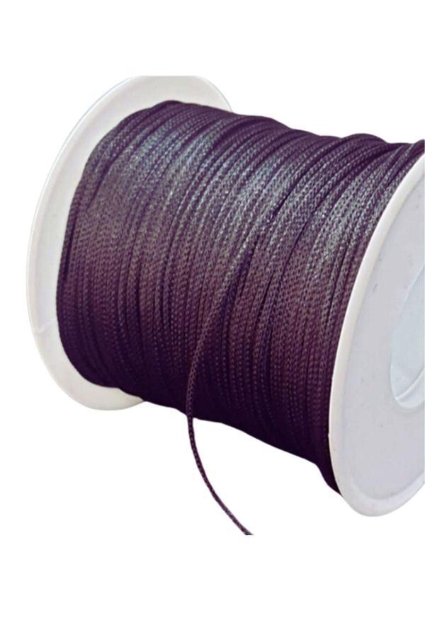 Paraşüt İpi, Bileklik-Kolye örgü ipi 1 mm 50 metre Füme - Image 1