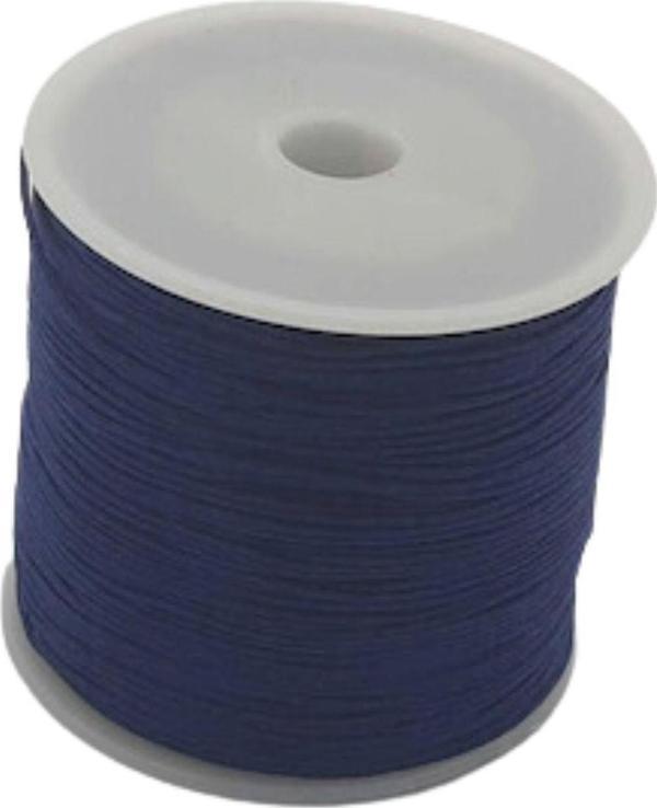 Paraşüt İpi, Bileklik-Kolye örgü ipi 1 mm 50 metre İndigo - Image 1